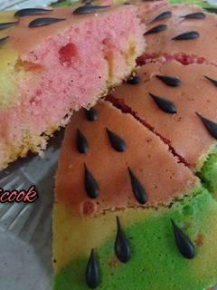 عکسی از دستور کیک هندونه ای🍉🎂