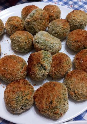 Foto di Polpette di spinaci con fior di merluzzo