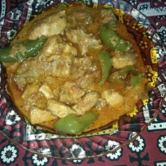 A picture of Achar gosht.