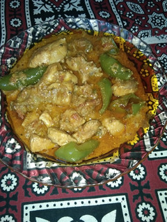 A picture of Achar gosht.