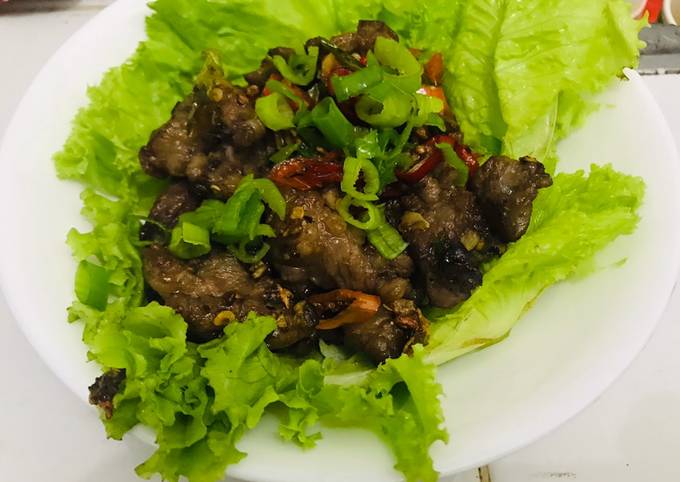 Resep 6. Sapi Bumbu Cabe Garam yang Enak