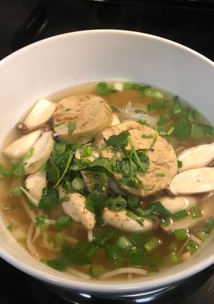 Hình của món Nước Phở chay- Công thức Mya Kitchen.