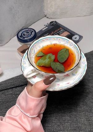 صورة لوصفة شاي احمرر 💖