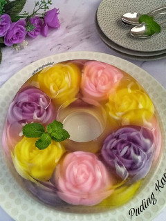 Foto resep (2.21) Puding Kaca Bunga