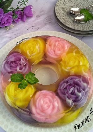 Foto resep (2.21) Puding Kaca Bunga