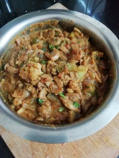 காளான் காலிஃப்ளவர் மசால்(mushroom cauliflower masala recipe in tamil) செய்முறை முக்கிய புகைப்படம்