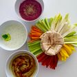 Aperitivo de crudités con salsas