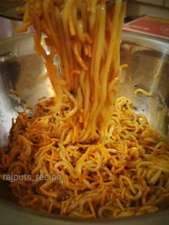 A picture of Aloo bhujia Maggie masala.