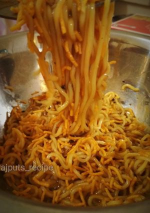 A picture of Aloo bhujia Maggie masala.