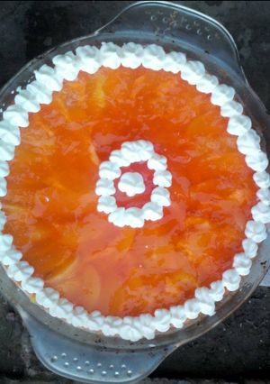 Una foto de Tarta de durazno