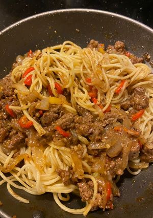 Foto resep Spaghetti with blackpaper sauce