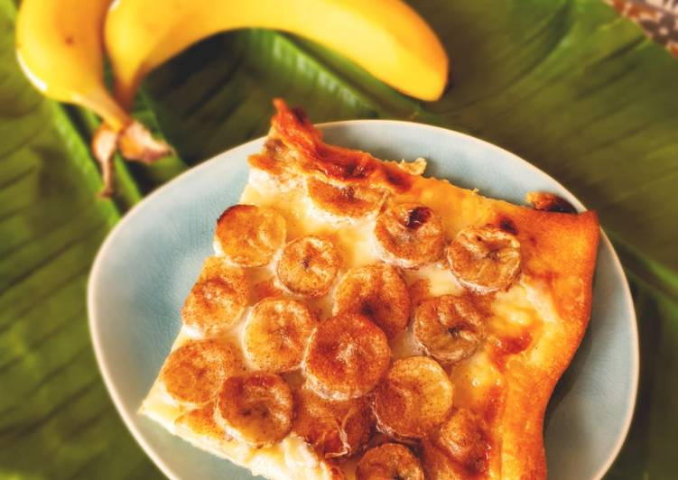 Pizza Banana com canela