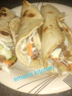 A picture of Beef shawarma.