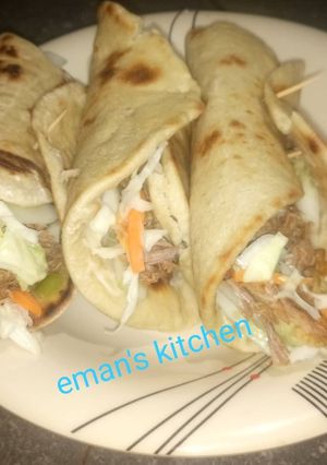 A picture of Beef shawarma.