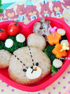 親子食堂【可愛上學熊便當】 的食譜成品照片
