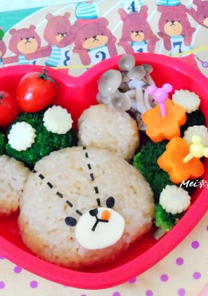 親子食堂【可愛上學熊便當】 的食譜成品照片