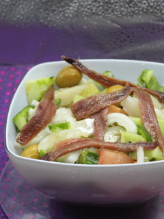Una foto de Ensalada de bacalao con anchoas