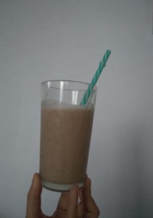 Una foto de Licuado de leche de almendras