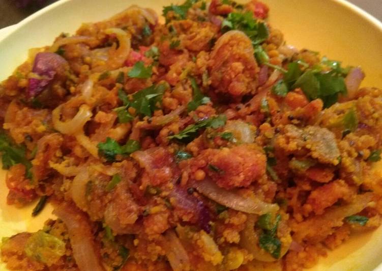 How to Make Quick Besan Bhurji.#anniversary.. Post 30