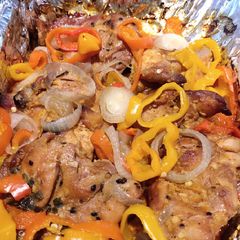 A picture of Oven Cooked Chicken Thighs (removed the bone).