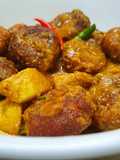 Traditional Bengali Chanar Dalna or Cottage Cheese Kofta Curry