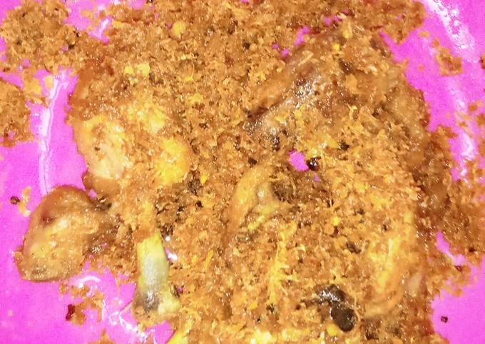 Resep Ayam goreng serundeng Anti Gagal