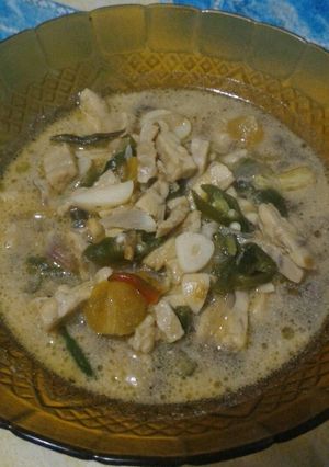 Foto resep Tempe Cabe Hijau Kuah Santan