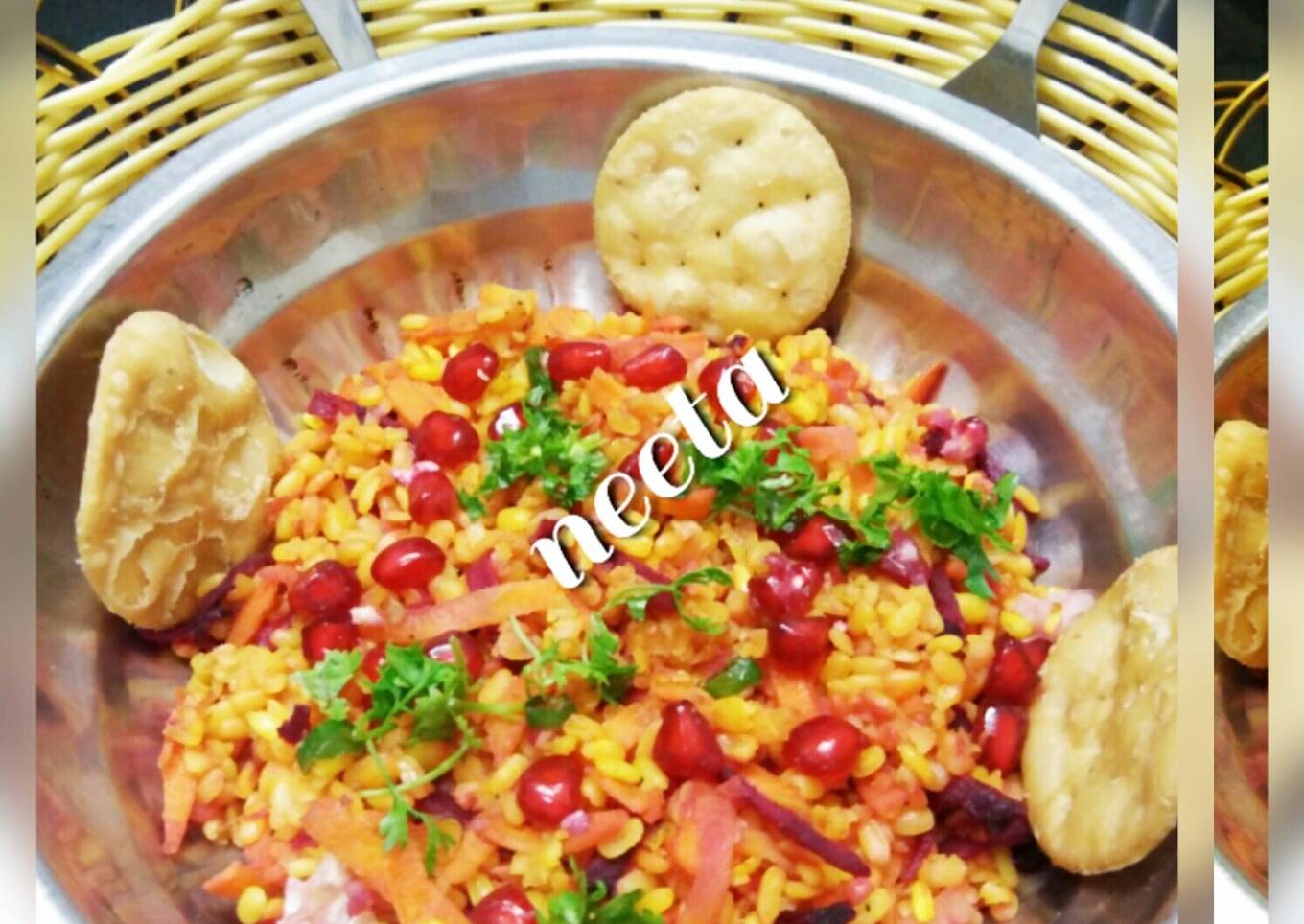 Healthy moong dal chaat