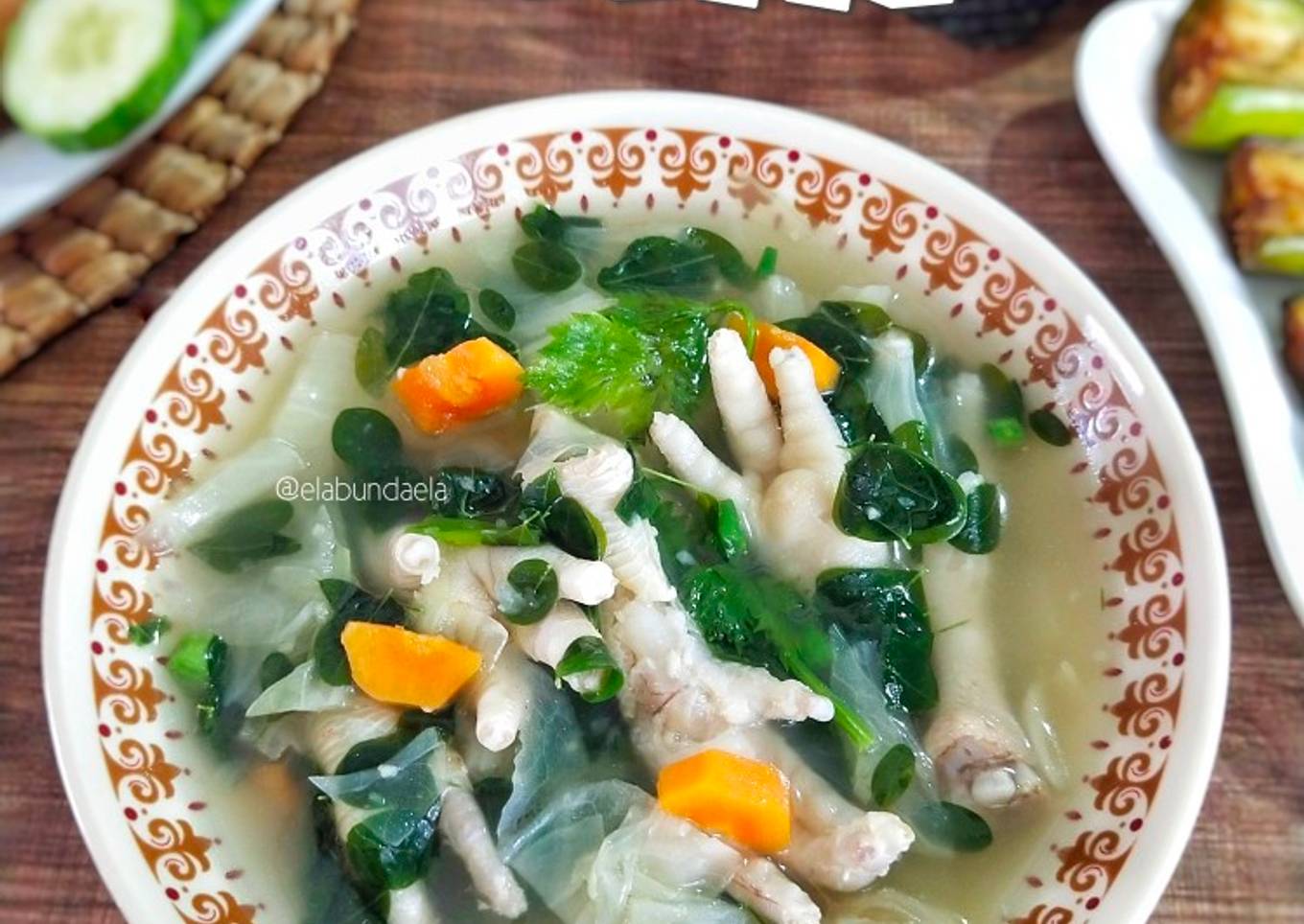 Sup Ceker Daun Kelor