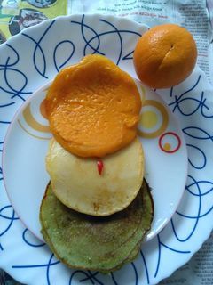 ট্রাই কালার প্যান কেক রেসিপির প্রধান ছবি