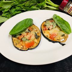 A picture of Eggplant Mini Pizza.