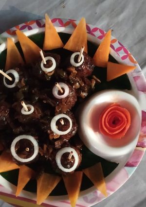 A picture of Veg Manchurian(dry).