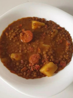 Una foto de Lentejas con chorizo