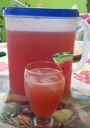 Una foto de Agua de Sandía y Melón