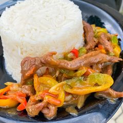 A picture of Beef stir fry.