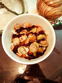 A picture of Italian sausage salad.