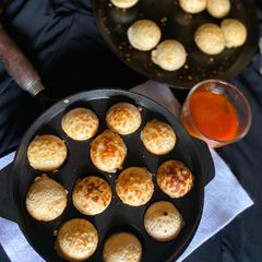 Cheese filled Poha Appe A picture of Cheese filled Poha Appe.