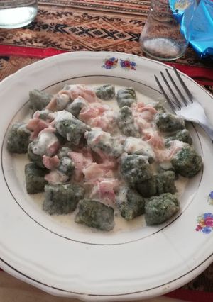 Una foto de Ñoquis de espinaca y ricotta