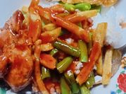 Gambar chicken steak saus barbeque