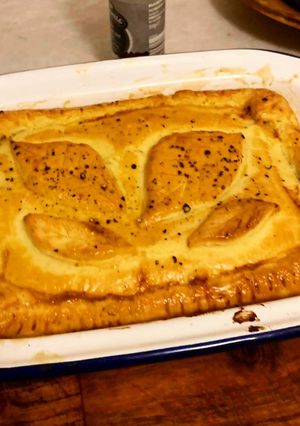 A picture of Mushroom and Ale Pie 🥧🍄.