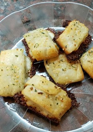Una foto de Cuadrados de queso
