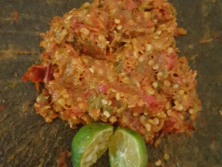 Langkah Gampang Membikin Resep Sambal terasi goreng yang Enak Banget Anti Ribet, Menggugah Selera