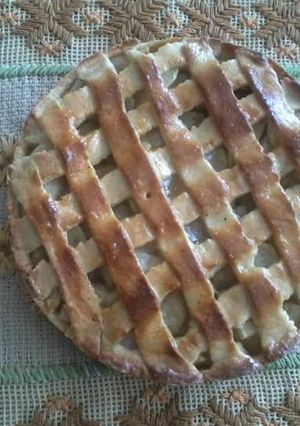 Una foto de Kuchen de manzana