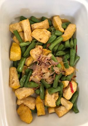 Foto resep Tumis buncis campur tahu