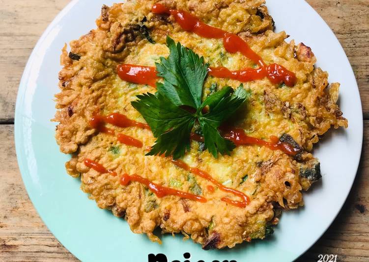 Cara Gampang Membuat Pajeon (pancake korea/ bakwan korea) yang Bisa Manjain Lidah