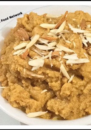 A picture of Besan Halwa.