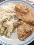 Pollo en crema de cacahuate 🥜