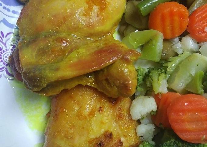 Recipe of Homemade Roasted Chicken with Sauce
