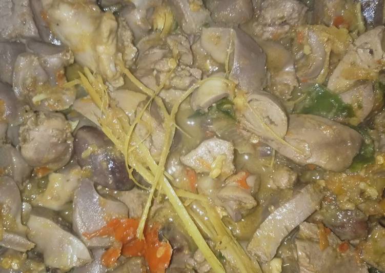 Resep Ampela ati bumbu kuning, Lezat Sekali