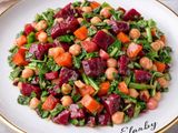 سلطة الحمص مع البنجر